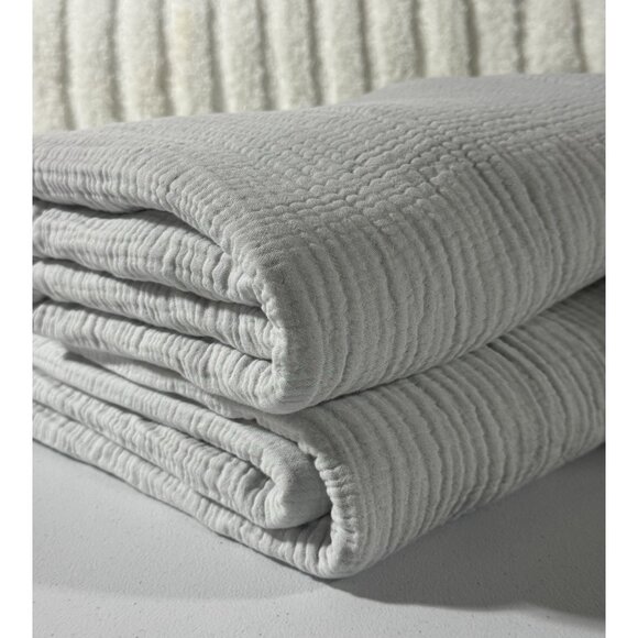 Boll and Branch Dream Bed Blanket Sky Blue New MSRP $319 - Picture 2 of 2